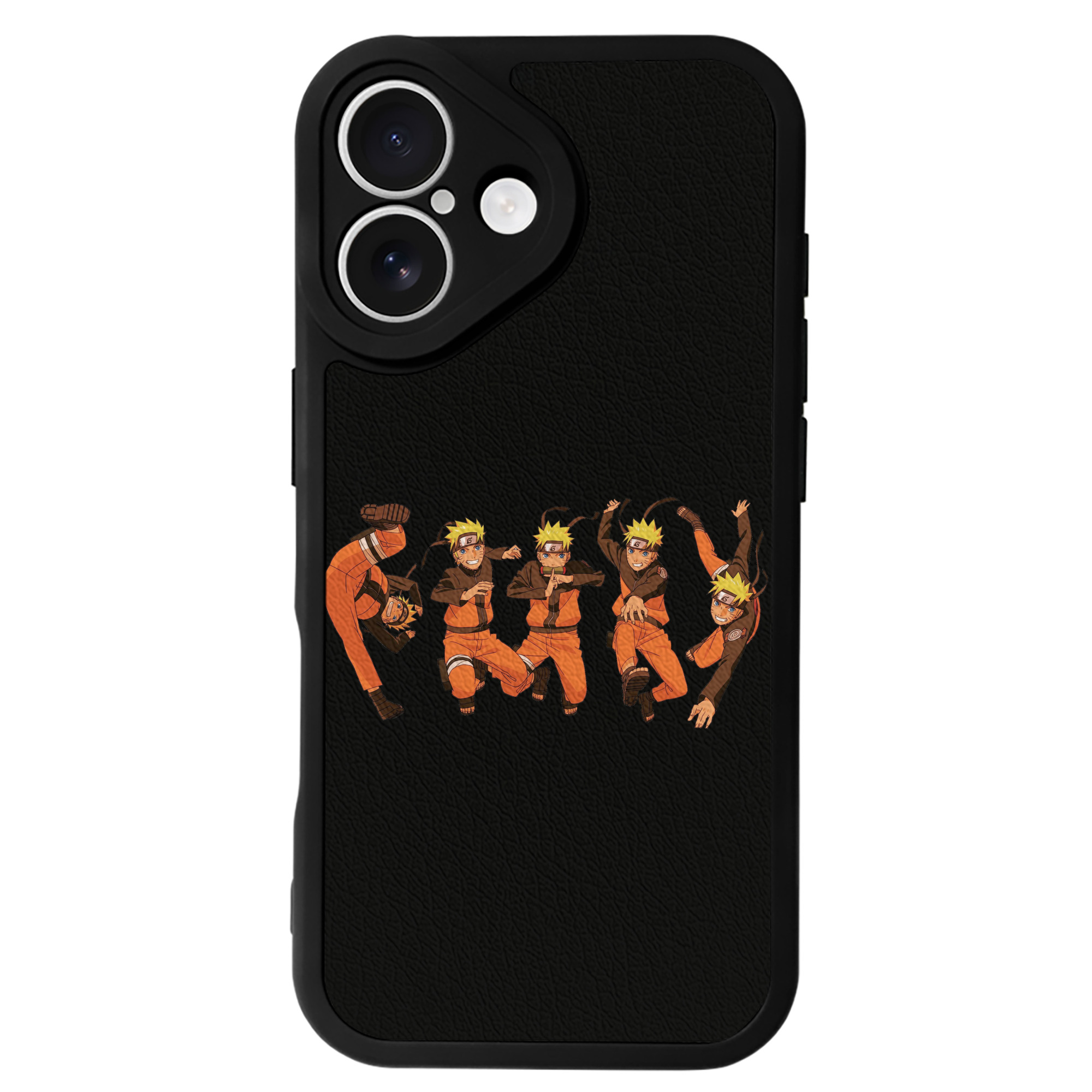 （画像用） NARUTO -ナルト- うずまき ナルト Uzumaki Naruto 【iPhone 16シリーズ対応】シリコンスマホケース（レザー調） 材質：シリコン